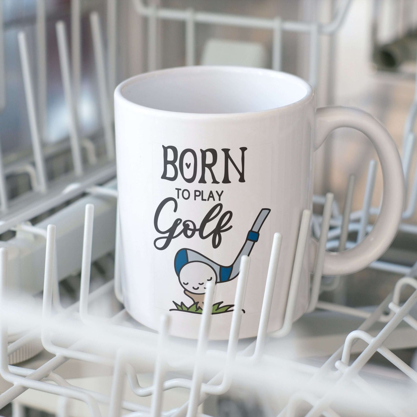 Novelty Golf Mug - Born To Play Golf - 11oz