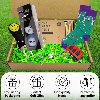 Golf Gifts For Men - Golfing Dad's Gift Box - Purple Par Edition - Golf Gifts Direct