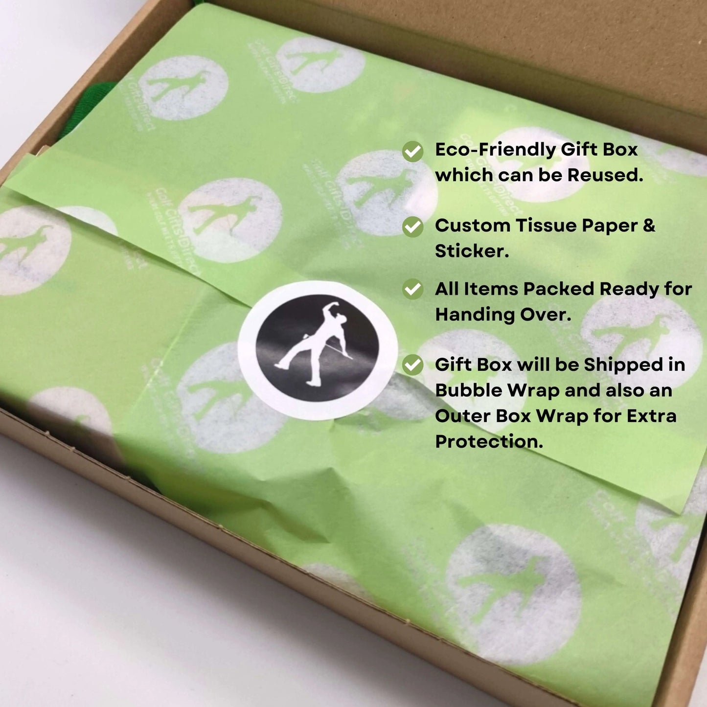 Golf Gifts For Women - Queen of The Green Gift Box - Pink Sock Edition - Golf Gifts Direct