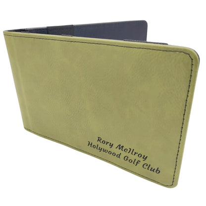 Custom Golf Scorecard Holder | Green | Matching Pencil