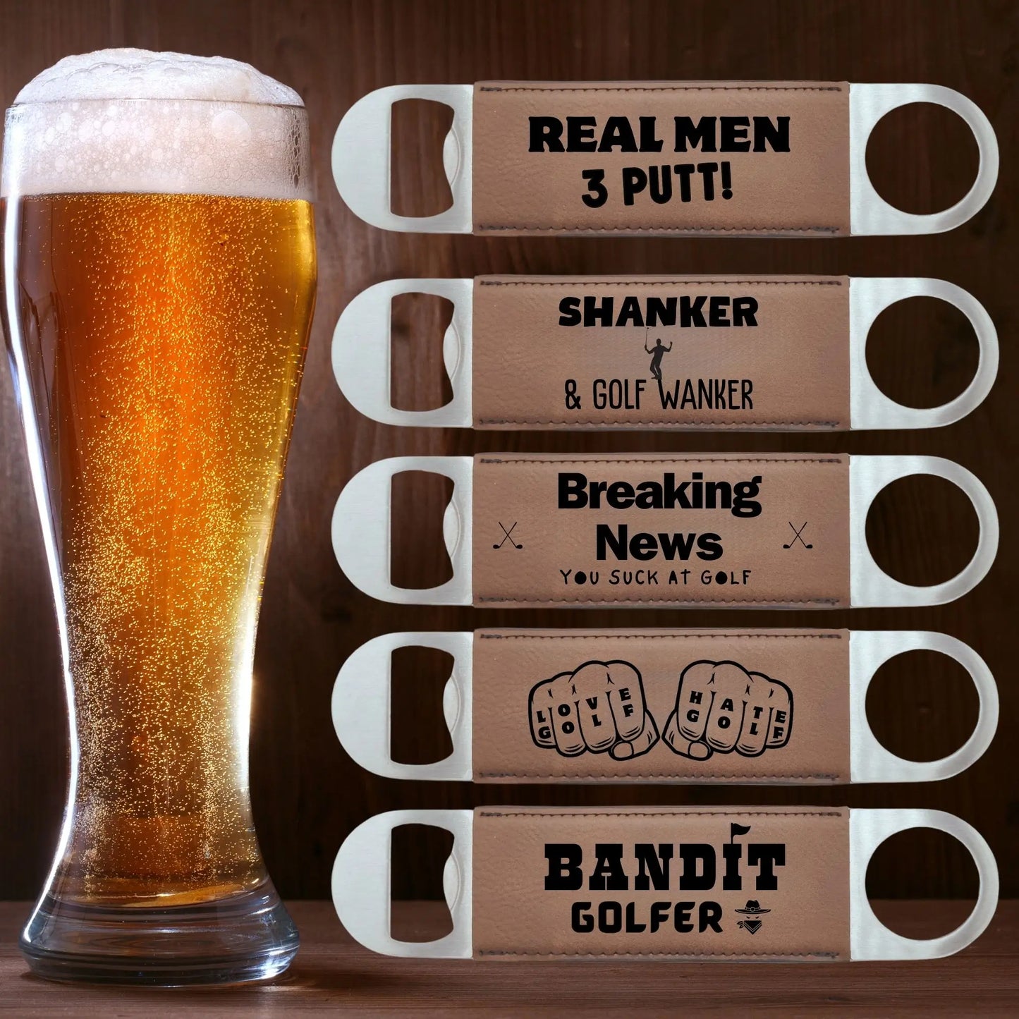 Personalised Bottle Opener For Golfers