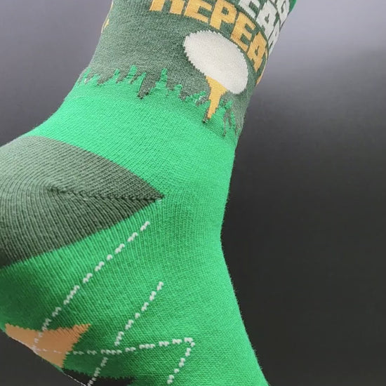 Swing Swear Repeat Golf Socks