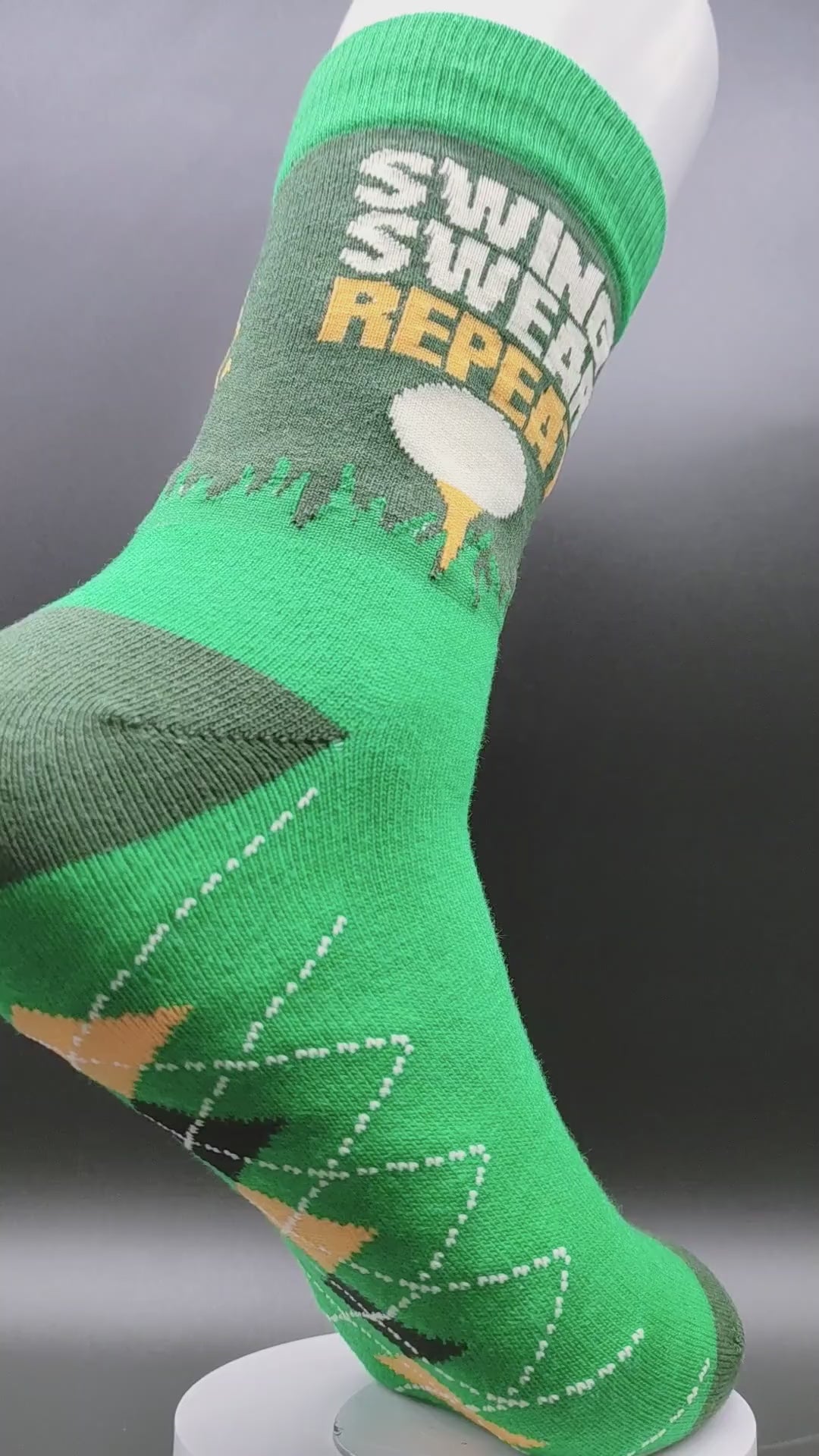 Swing Swear Repeat Golf Socks