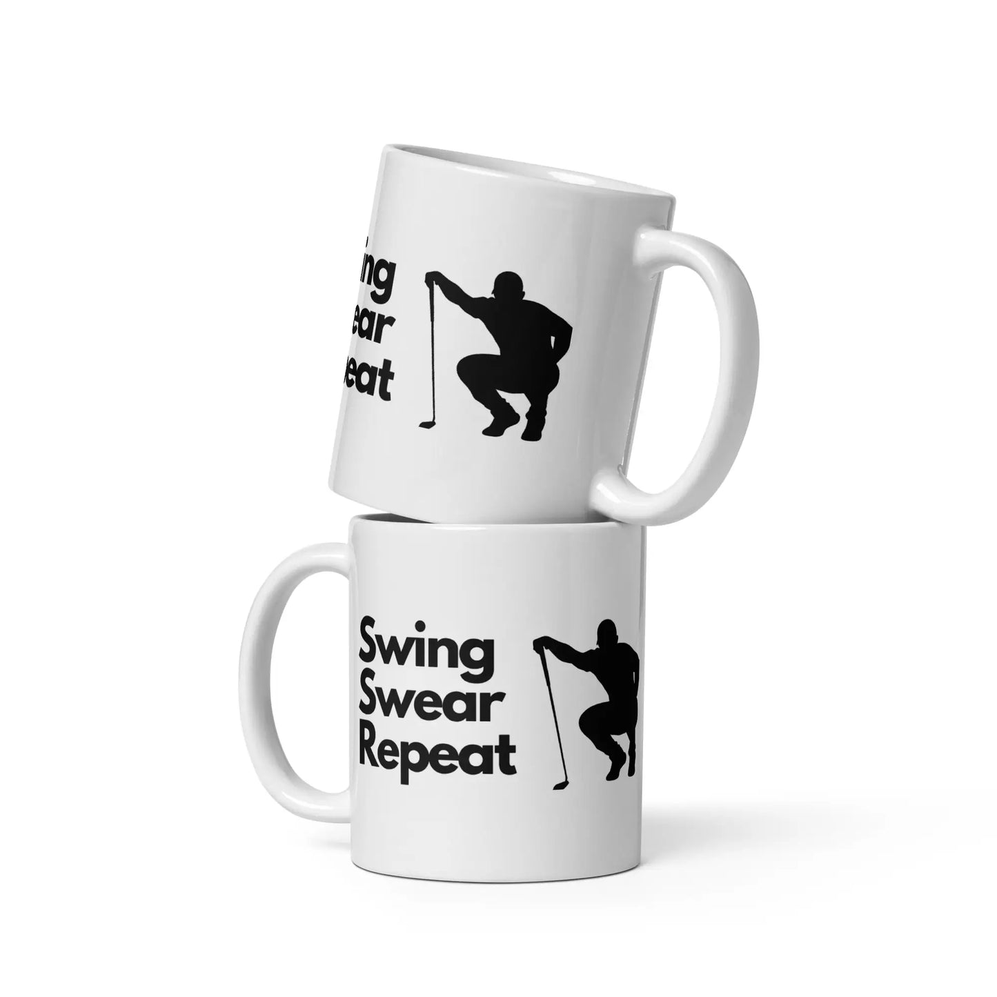 Novelty Golf Mug - Swing Swear Repeat - 11oz