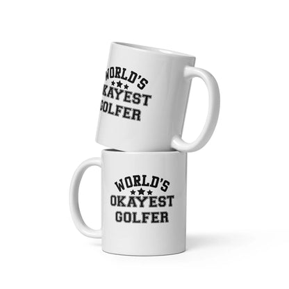 Novelty Golf Mug - Worlds Okayest Golfer - 11oz