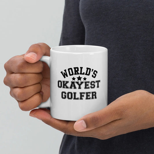 Novelty Golf Mug - Worlds Okayest Golfer - 11oz