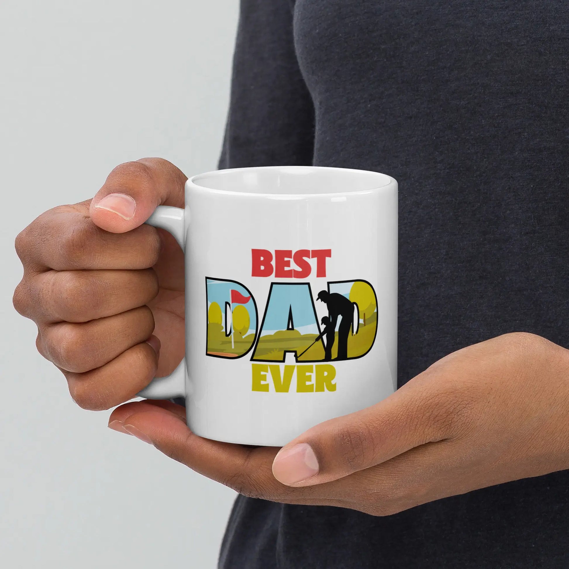 Novelty Golf Mug - Best Dad Ever - 11oz - Golf Gifts Direct