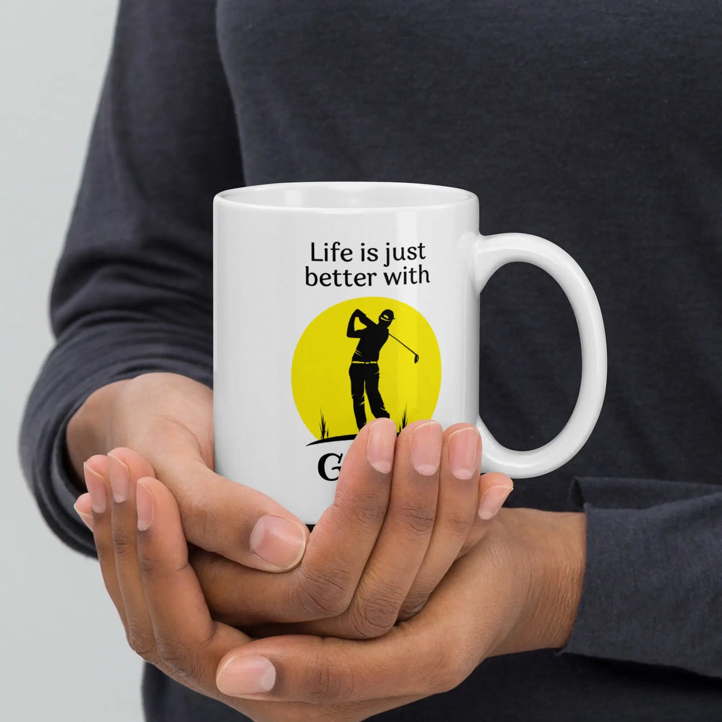 Novelty Golf Mug - Life is Just Better with Golf - 11oz