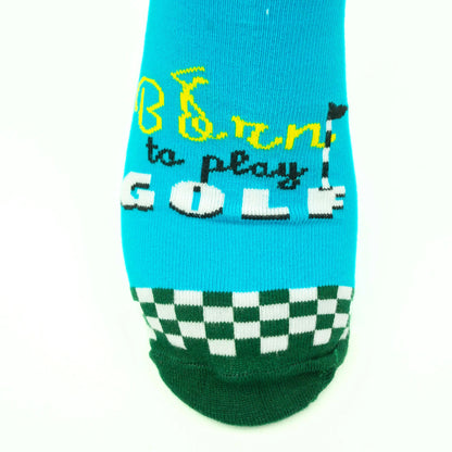 Golf Socks for Men | Born To Play Golf | My Lucky Golf Socks | Multicolour - Golf Gifts Direct