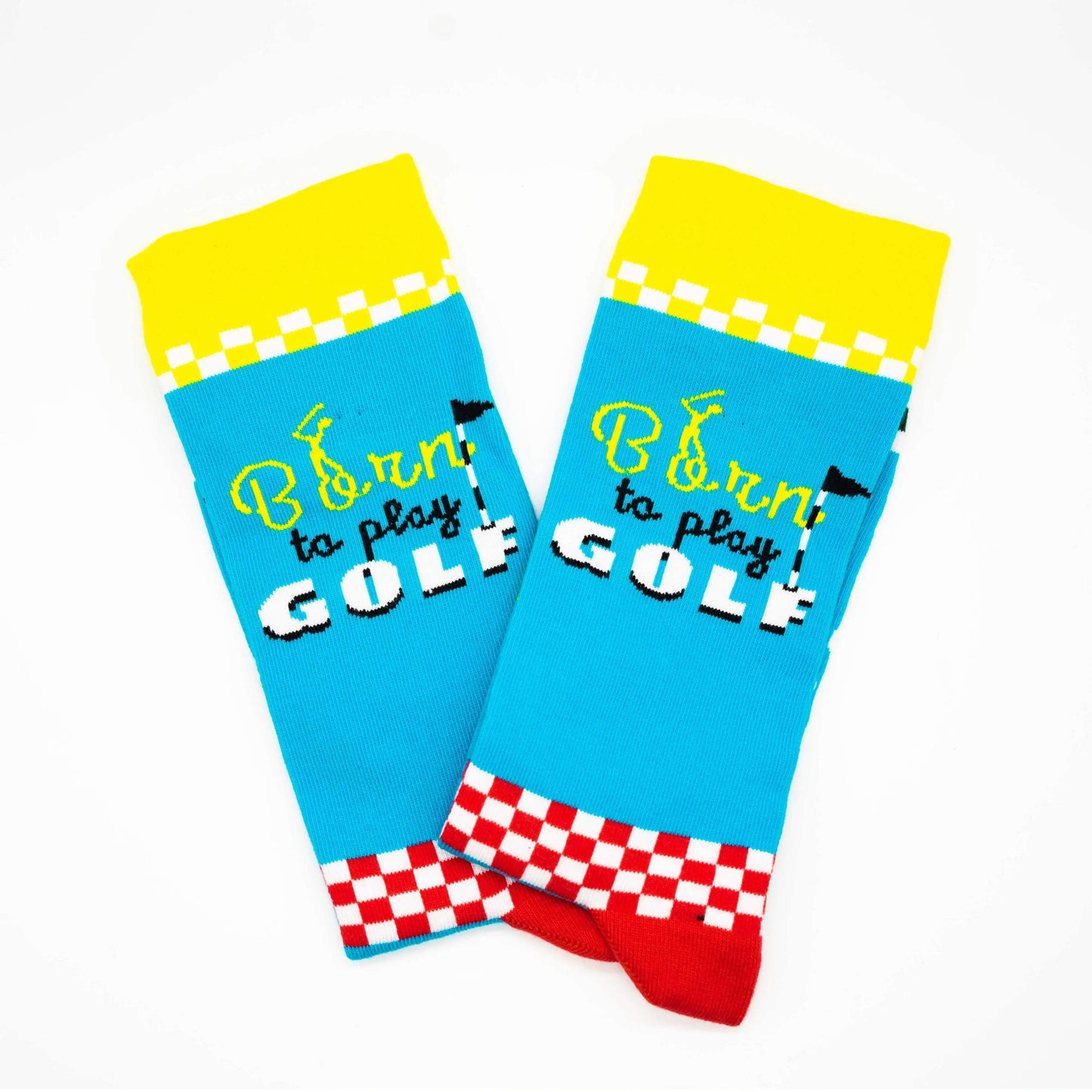 Golf Socks for Men | Born To Play Golf | My Lucky Golf Socks | Multicolour - Golf Gifts Direct