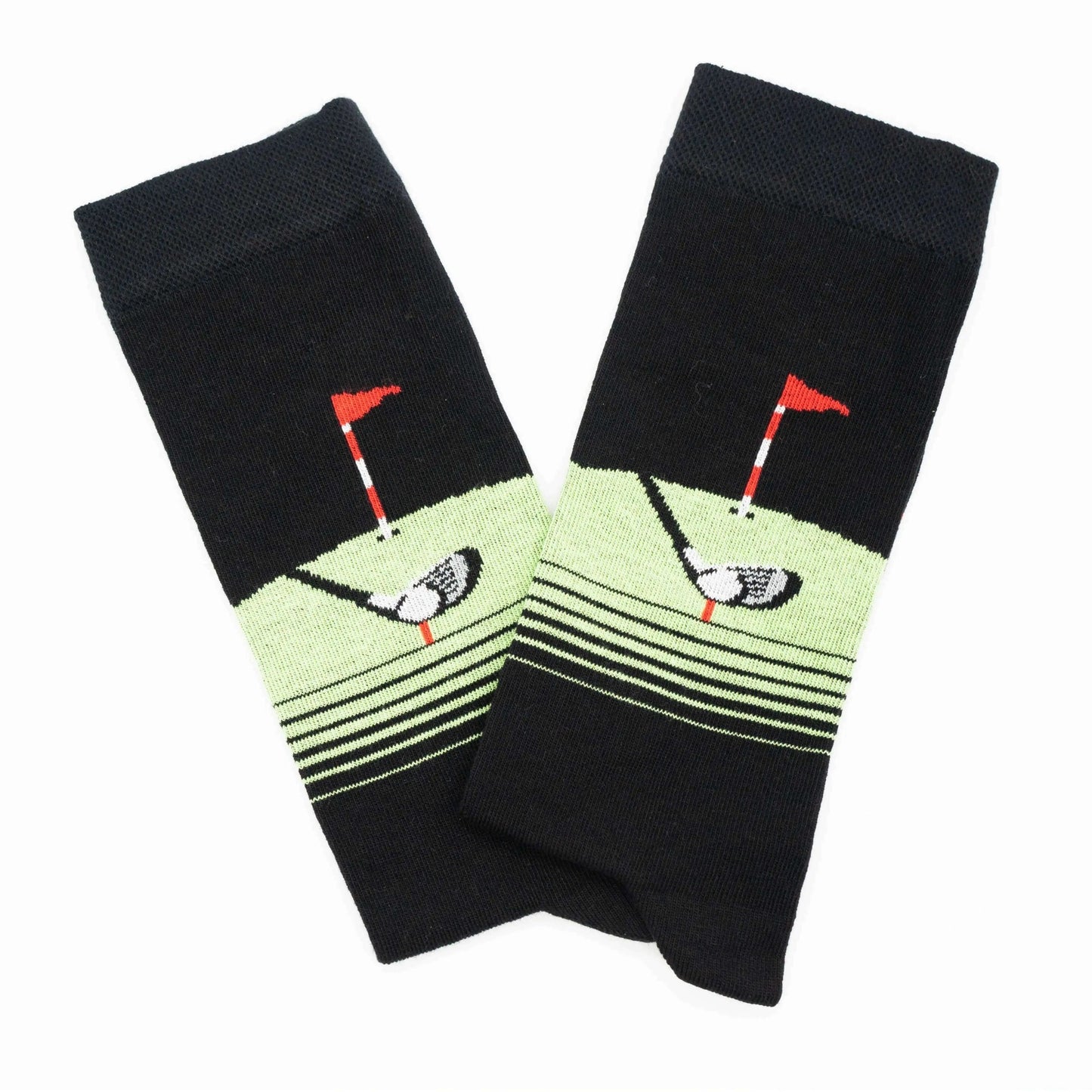 Golf Socks for Men | I'm Watching Golf Approach With Caution | Multicolour - Golf Gifts Direct