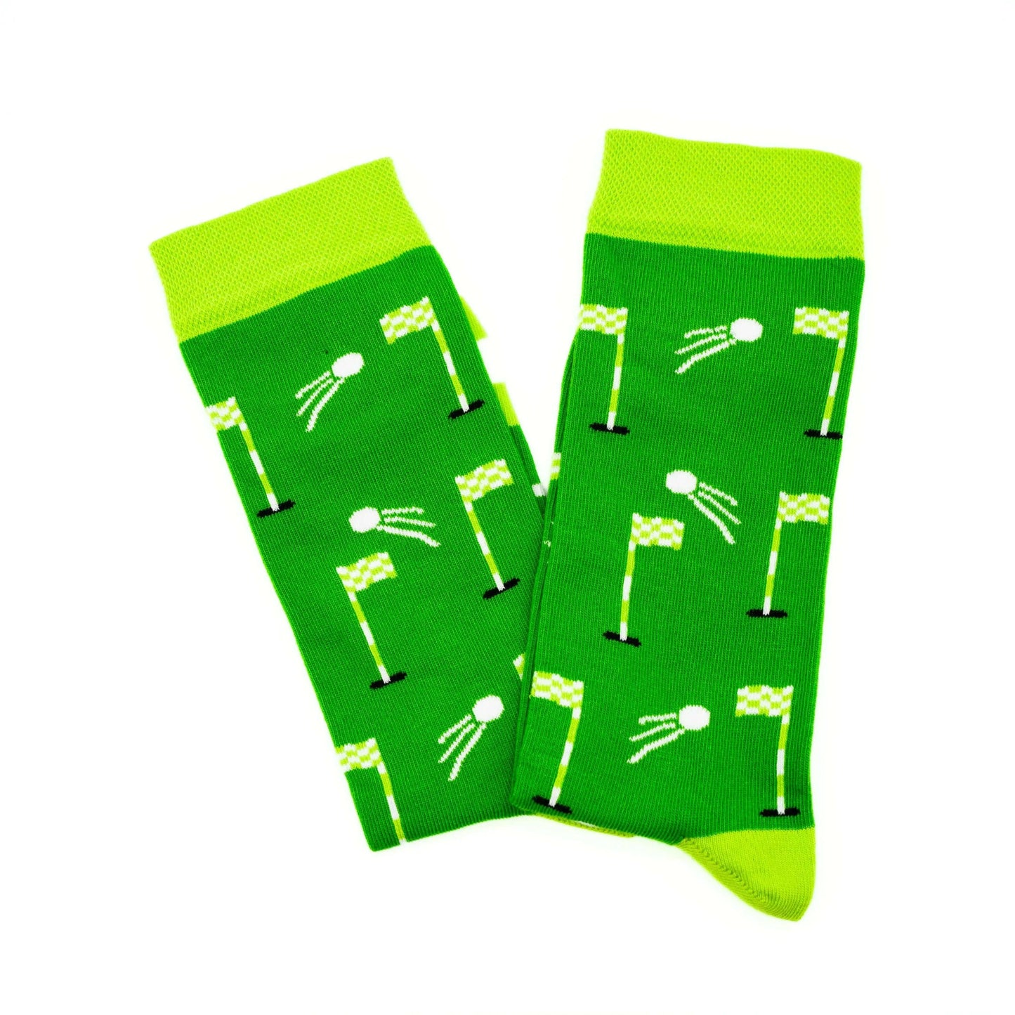 Golf Socks for Men | Play Golf Watch Golf | Green Fairway Edition - Golf Gifts Direct