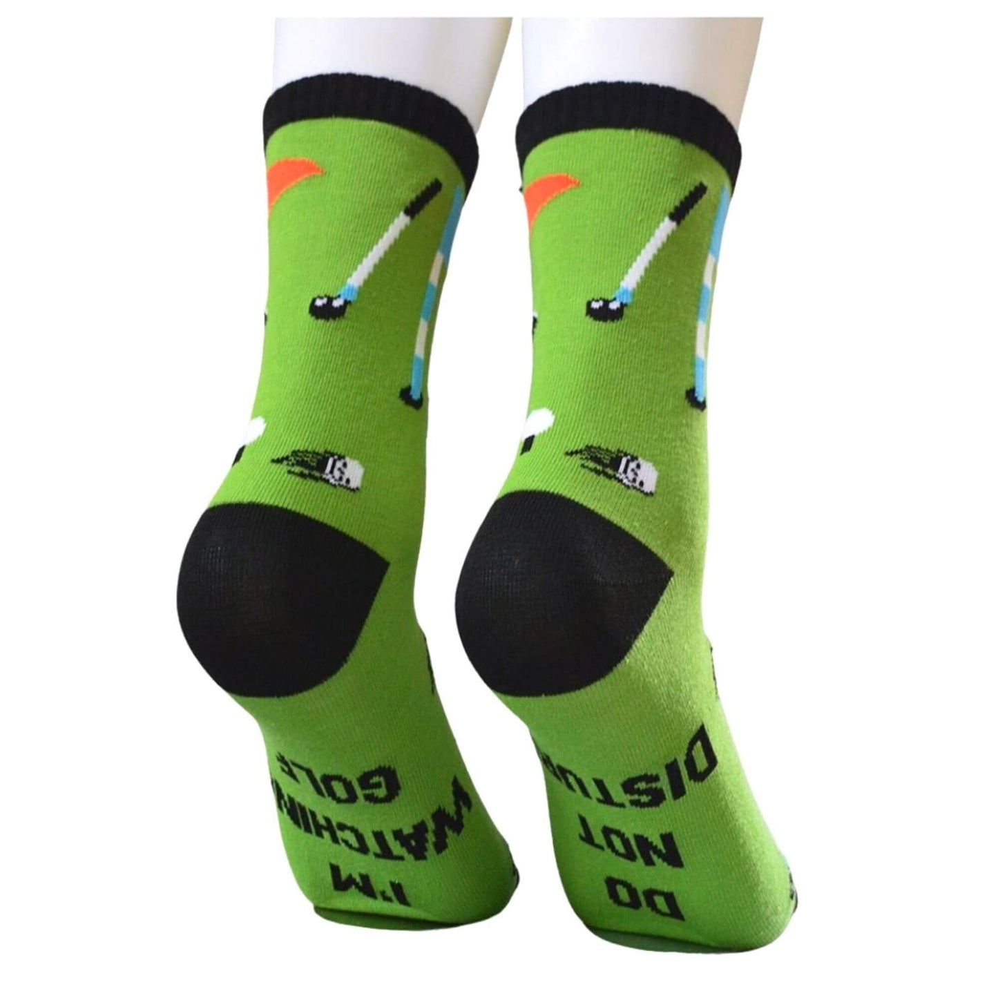 Novelty Golf Socks for Men | I'm Watching Golf Do Not Disturb - Golf Guy Gifts